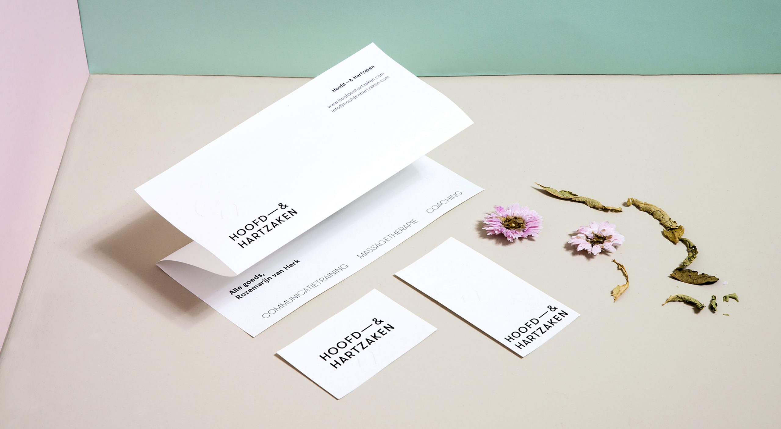Hoofd Hartzaken huisstijl grafisch ontwerp graphic design identity logo